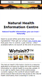 Mobile Screenshot of natural-health-information-centre.com